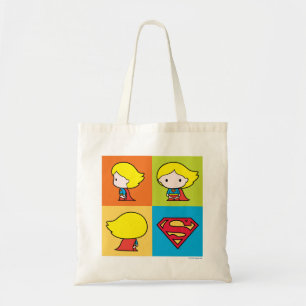 Bolsa Tote Caractere de Supergirl Chibi - Rotatória