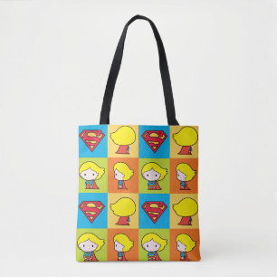 Bolsa Tote Caractere de Supergirl Chibi - Rotatória