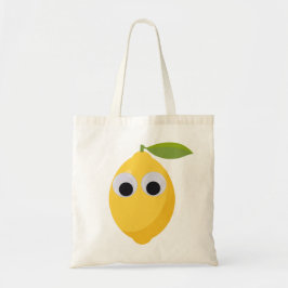 Bolsa Tote Caractere Lemon, fruta doce com olhos malvados