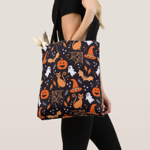 Bolsa Tote Caracteres bonitos ilustrados com as letras maiúsc