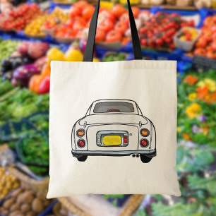 Bolsa Tote Caracteres - Carro Fígaro Branco Bonito