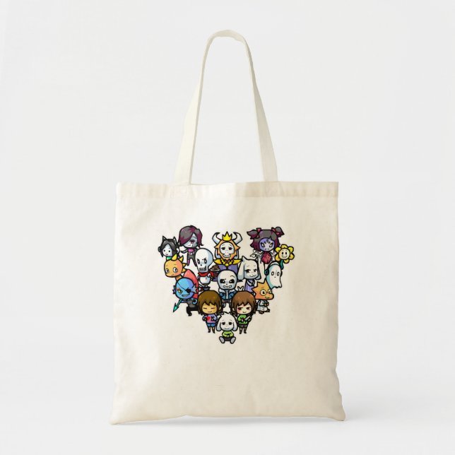 Bolsa Tote Caracteres Subtalados Chibi (Frente)