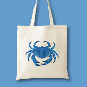 Bolsa Tote Caranguejo azul da costa