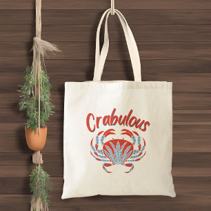 Bolsa Tote Caranguejo azul e vermelho, fabuloso, pescador Tot