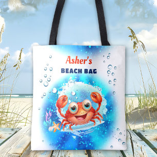 Bolsa Tote Caranguejo Blue Boy Piscina Beach