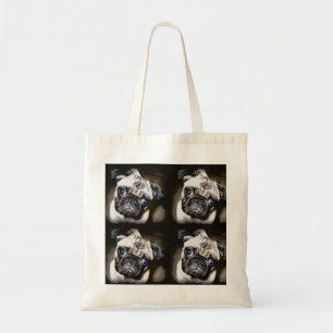 Bolsa Tote caras do pug