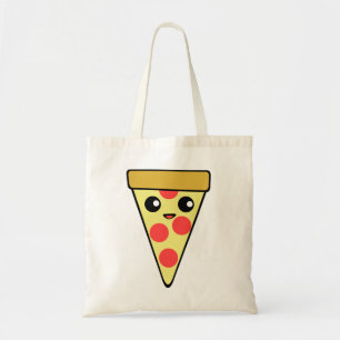 Bolsa Tote Caráter bonito da pizza de Kawaii