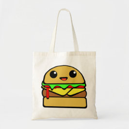 Bolsa Tote Caráter bonito do hamburguer do queijo