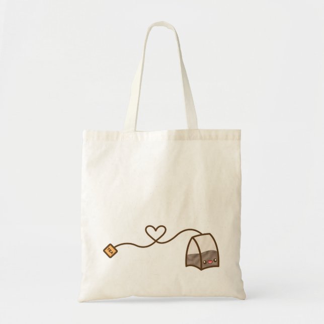 Bolsa Tote Caráter Kawaii Tea Bag (Frente)