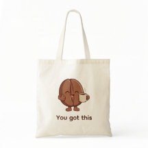 Caráter Personalizado Você Conseguiu Grão de Café