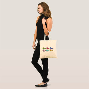 Bolsa Tote Carateres Coloridos De Lagarta Brincadeiras