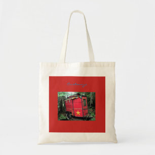 Bolsa Tote Caravana minúscula aciganada vermelha