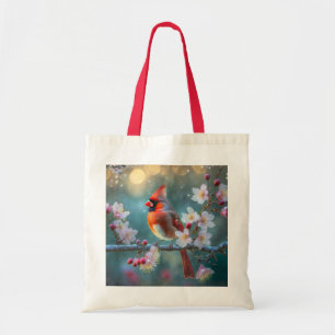 Bolsa Tote Cardeal Masculino nos Brilhos da Cereja à Lua