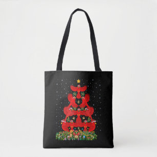 Bolsa Tote Cardeiros Árvore de Natal de Pássaros Dão Feliz Na