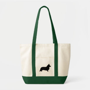Bolsa Tote Cardigan Welsh Corgi Dog Breed Silhouette