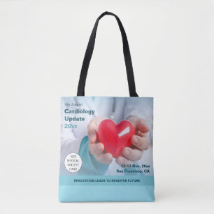 Bolsa Tote Cardiologia Conferência médica cardiotorácica