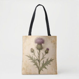 Bolsa Tote Cardo Botânico Vintage