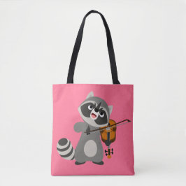 Bolsa Tote Caricatura Bonita De Violino