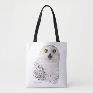 Bolsa Tote Caricatura de Coruja da Neve