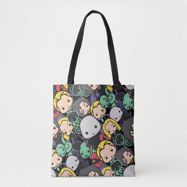 Bolsa Tote Caricatura Harry Potter come padrão de queda (Frente)