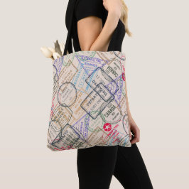 Bolsa Tote Carimbos de passaporte para viagem
