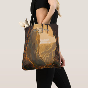 Bolsa Tote Carlsbad Caverns New Mexico Vintage Art Viagem