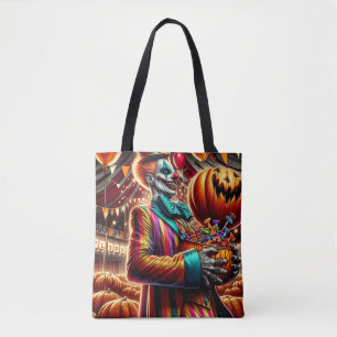 Bolsa Tote Carnaval assustador Palhaço Zombie Halloween