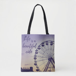 Bolsa Tote Carnaval Em Dusk A Vida É Uma Linda Corrida