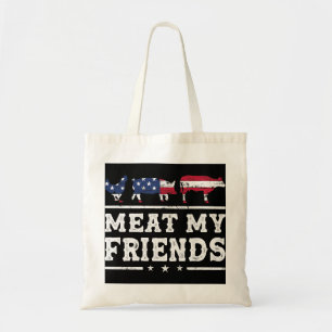 Bolsa Tote Carne Meus Amigos Gelando Pitmaster Fumador Grillm