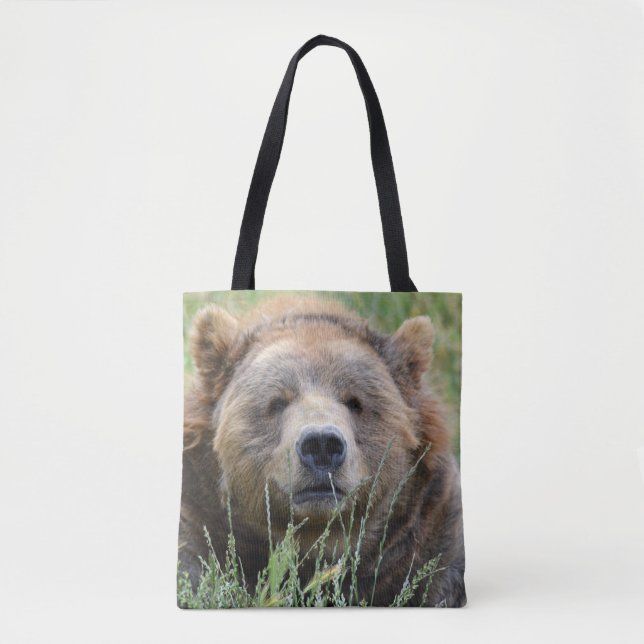Bolsa Tote Carneiro castanho (Frente)