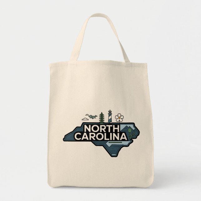 Bolsa Tote Carolina do Norte, Estados Unidos (Frente)