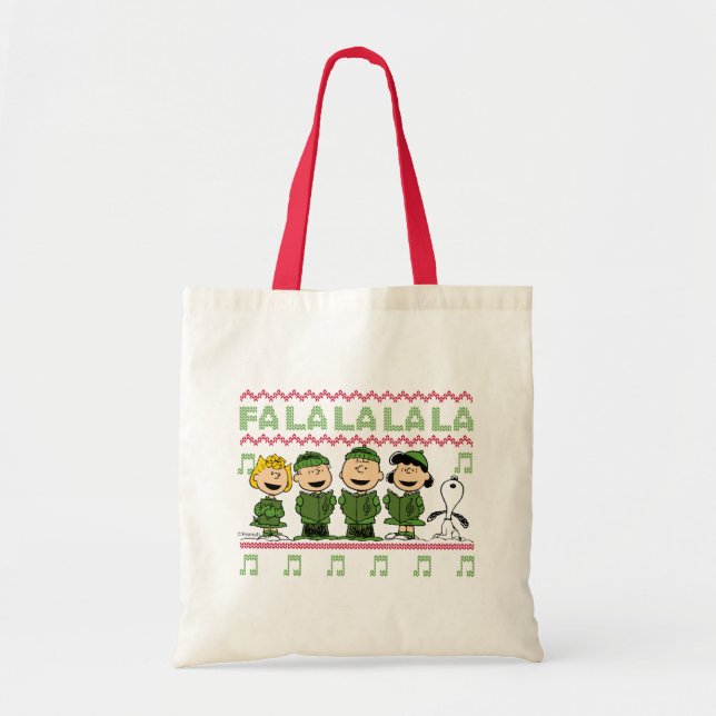 Bolsa Tote Caroling Christmas Sweater Graphic (Frente)