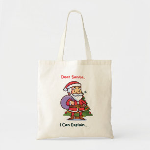 Bolsa Tote Caros Papais noeis, Eu Posso Explicar - Feliz Nata