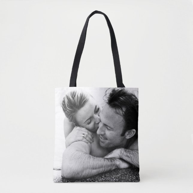 Bolsa Tote Carregamento de Fotografias Personalizado Design (Frente)