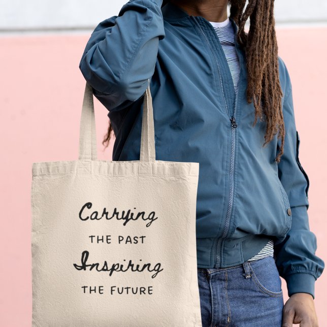 Bolsa Tote Carregando o Passado Presente de Professor de Hist (Shop now and show your commitment to shaping a better future.)