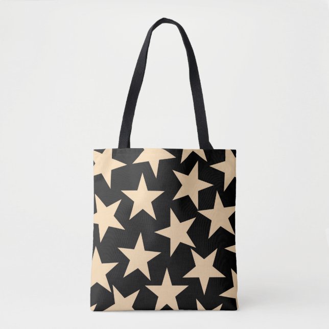Bolsa Tote Carregar Inspirado Cósmico de Estrela Negra Celest (Frente)