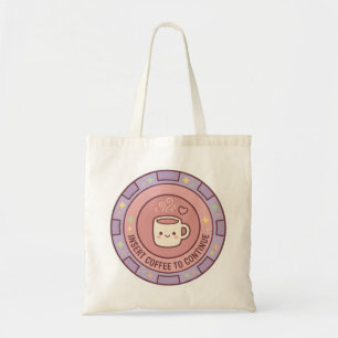 Bolsa Tote Carregue seus livros, equipamentos de jogos e café