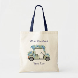 Bolsa Tote Carrinho de Golfe Floral Azul de Nantucket