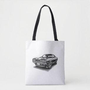 Bolsa Tote Carro Americano Clássico Musculoso Retro Vintage 6
