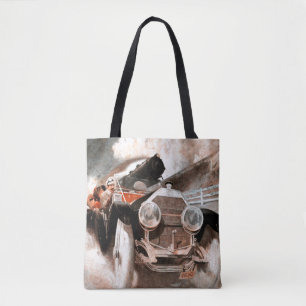 Bolsa Tote Carro contra o trem por William Harnden adoptivo