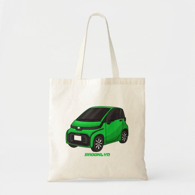 Bolsa Tote Carro verde e fino (Frente)