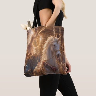 Bolsa Tote Carrusel de Pixie e Unicórnios