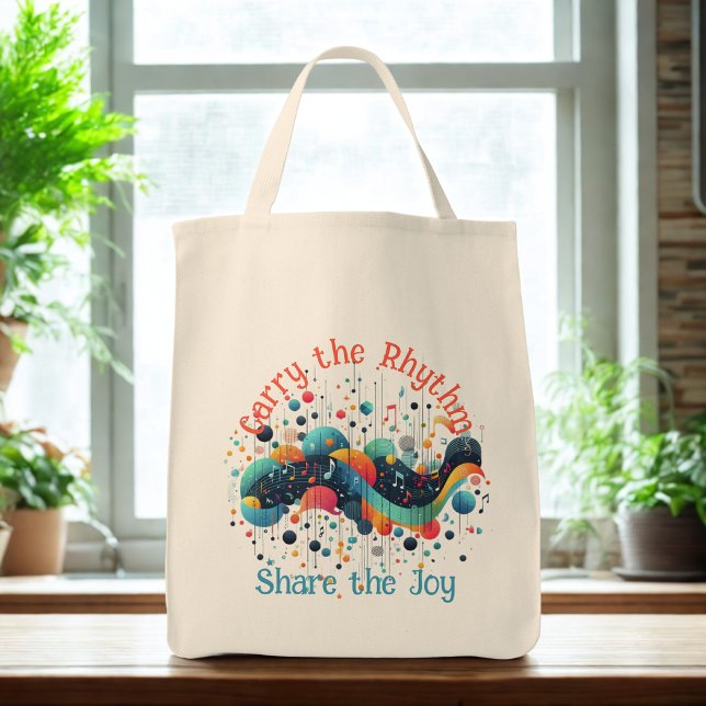 Bolsa Tote Carry the Rhythm (Criador carregado)