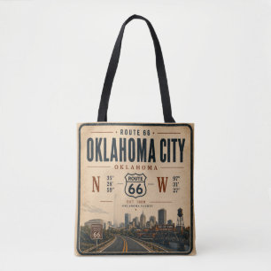 Bolsa Tote Carryall da Rota 66 em Oklahoma City