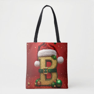 Bolsa Tote Carta de Papai Noel Com Detalhes de Natal de Sempr