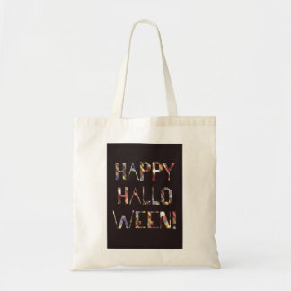Bolsa Tote Carta de xadrez desejo Feliz Halloween