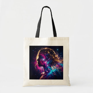 Bolsa Tote Carta Mística de Tarot Dama da Lua Cósmica
