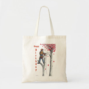 Bolsa Tote Cartão de Aniversário do Arborista Árvore