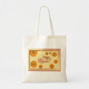 Bolsa Tote Cartão de boas-vindas em formato feliz