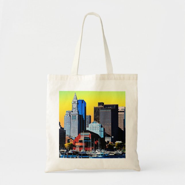 Bolsa Tote Cartão de Poster da Casa Personalizada de Boston E (Frente)